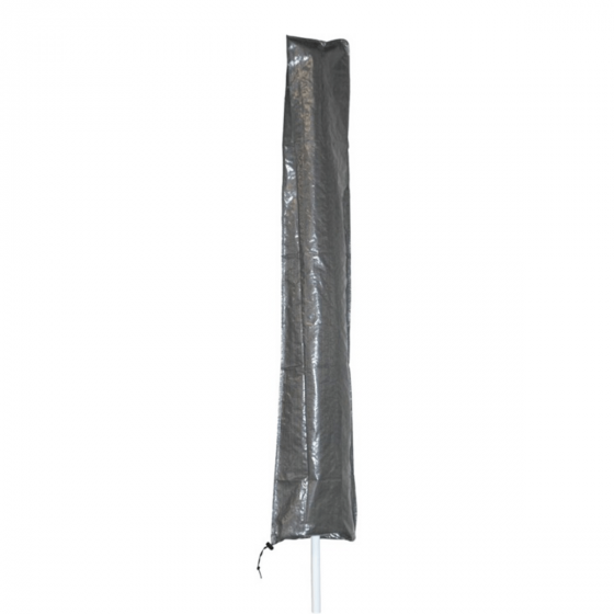 Beschermhoes grijs voor parasol t/m Ø4 meter met rits en stok van het woonmerk Les