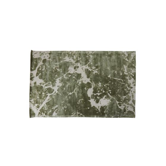 Sjors vloerkleed 300x200 cm - olijfgroen/lichtgrijs