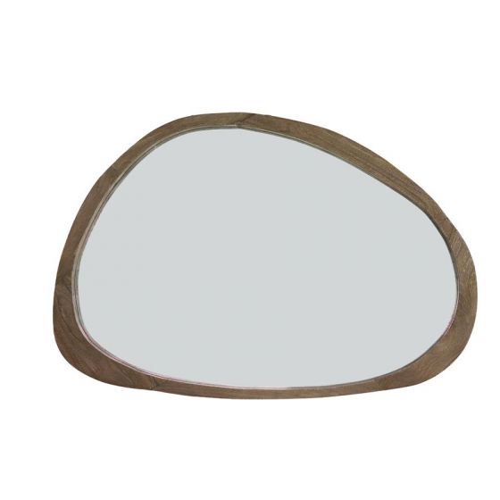 Sonora spiegel 120x5x80 cm hout mat bruin