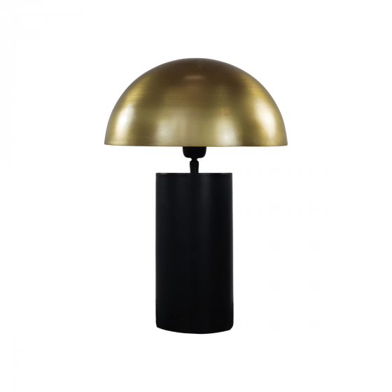 Roman tafellamp met kap 30x30x45 cm metaal zwart/goud van het woonmerk HSM Collection
