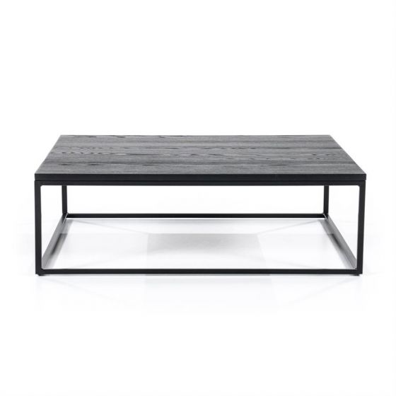 Vierkante salontafel Robin - 120x120 cm - zwart