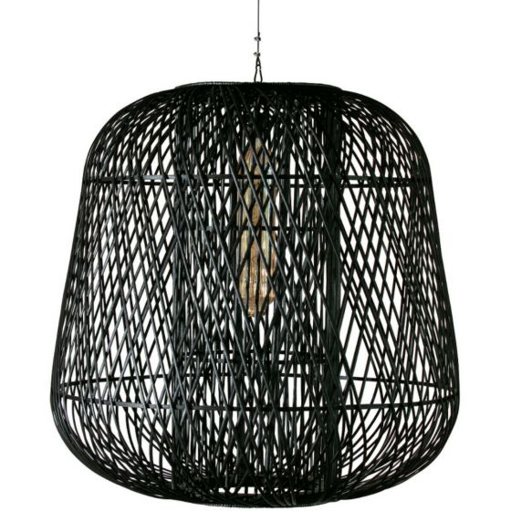 Moza hanglamp bamboe zwart XL 100 cm