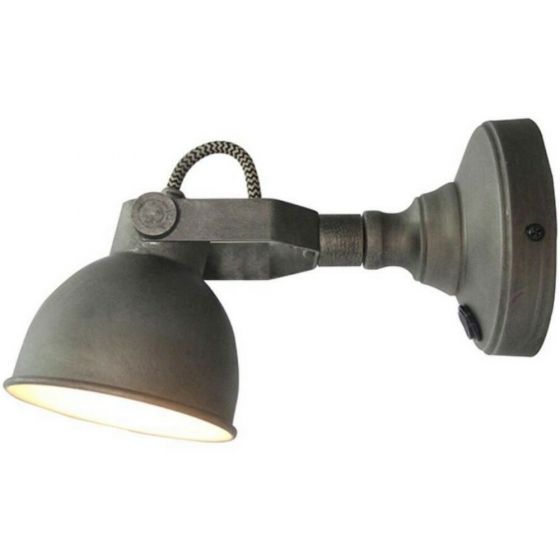 Wandlamp Bow 11x22x14 cm grijs