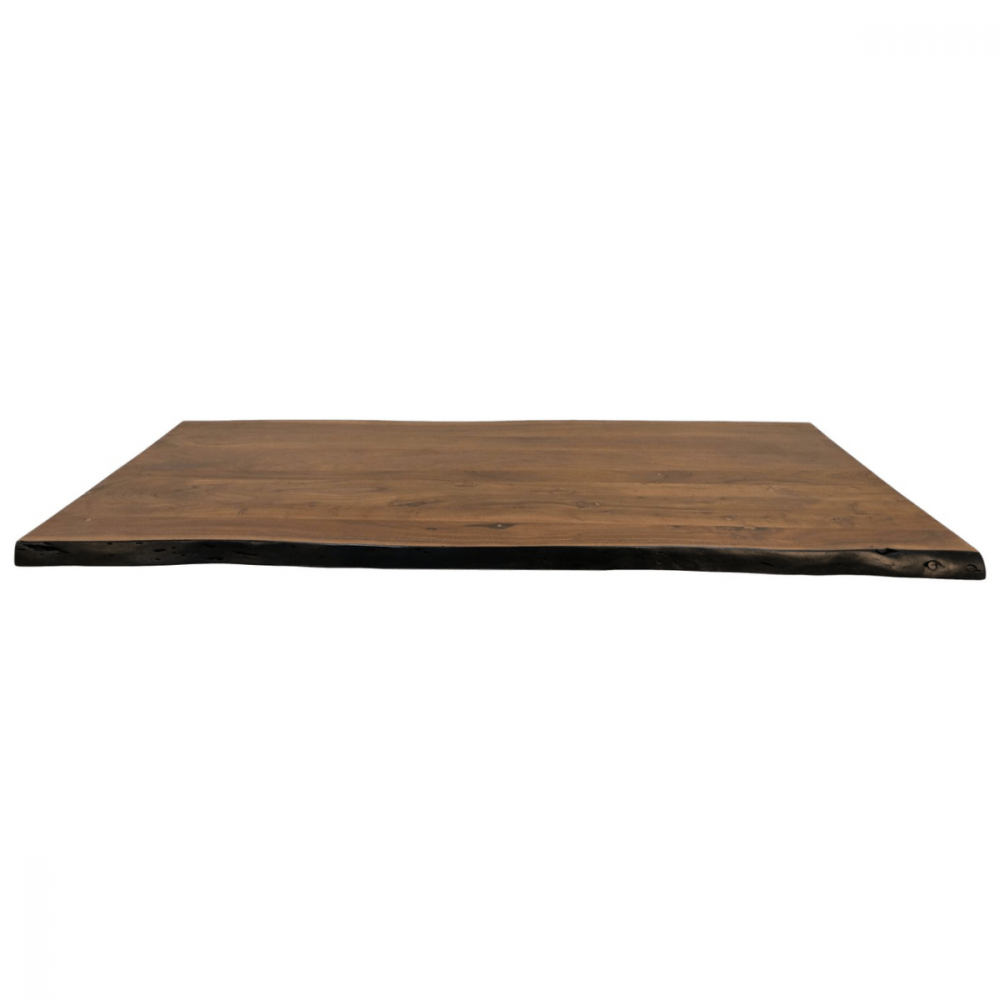 Correspondentie Beg item Sorata rechthoekig tafelblad 220x100x5 acaciahout walnoot/zwart van het  woonmerk HSM Collection