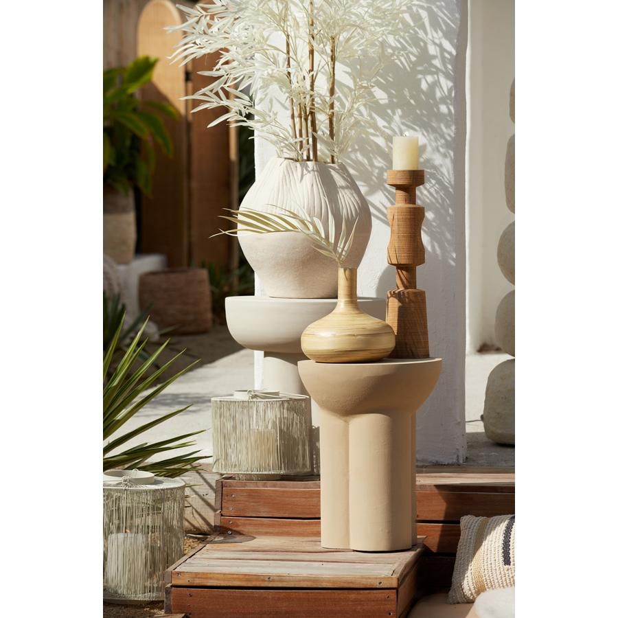 Ossana ronde bijzettafel Ø39 cm - mat zand