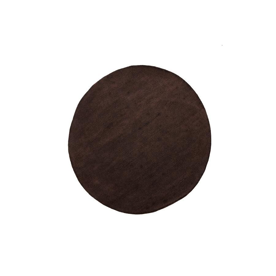 Arcola vloerkleed ø220 cm - donkerbruin