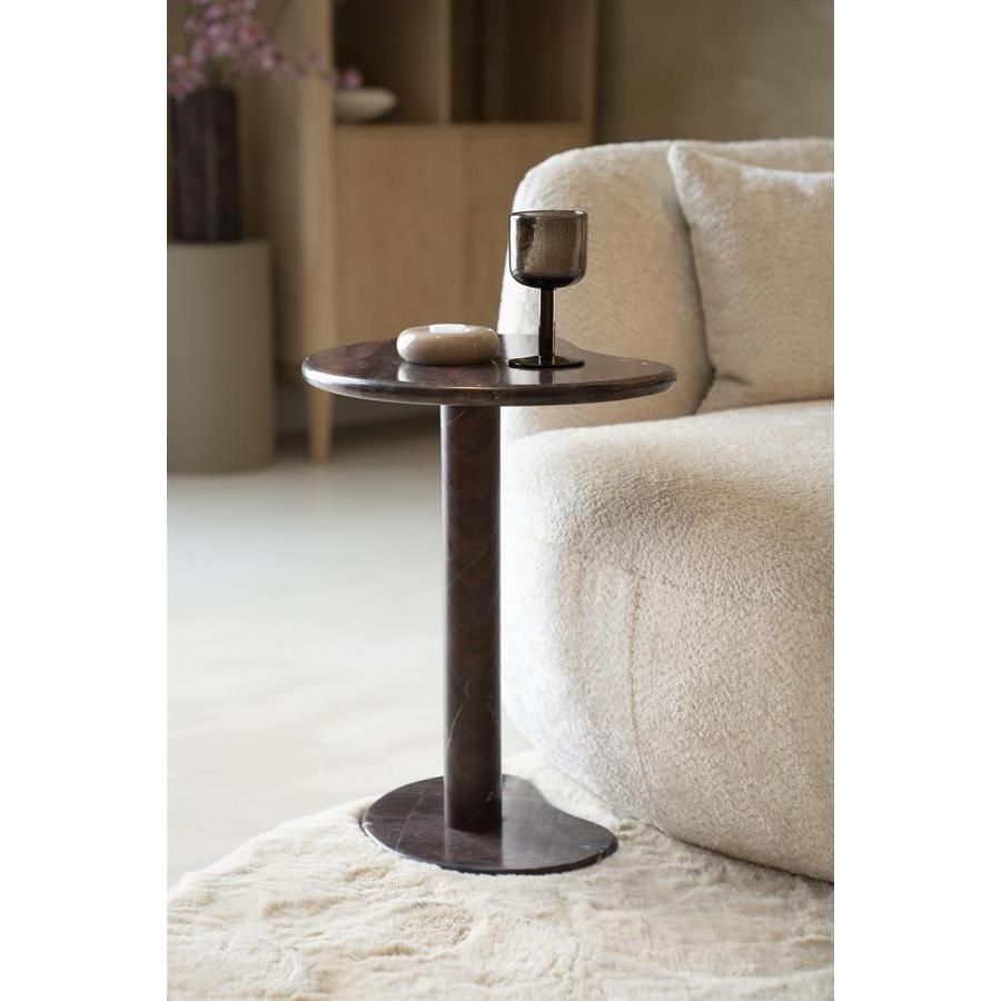 Rosso bijzettafel marmer - burgundy