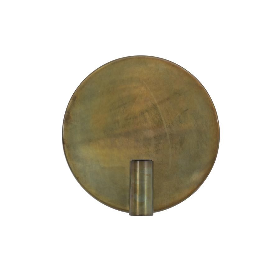 Disc wandlamp Ø30 cm - goud/grijs