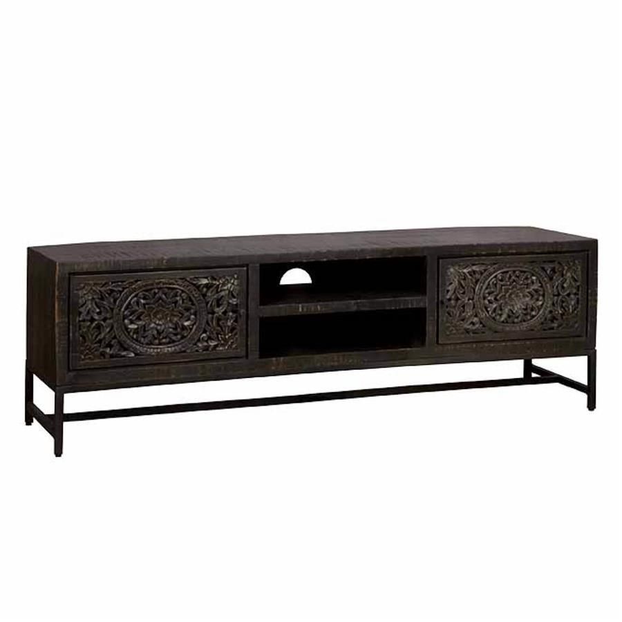 Tower Living Casina tv-meubel - 160 cm - zwart