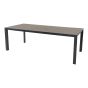 Geneva eettafel 220x100 cm - antraciet