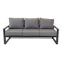 Tormenta 3 zits-loungebank - zwart