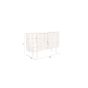 Hanna dressoir 26x117x70 cm - goud