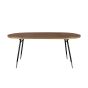 Lomma eettafel hout 200 cm - bruin/goud