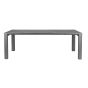 Celina tuintafel staal 220x100 cm - grijs