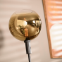 Justine vloerlamp 1L glas goud van het woonmerk Vurna