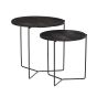 Mason bijzettafel set of 2 - zwart