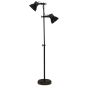 Jody vloerlamp - zwart zink/hout bruin