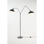 Orion vloerlamp 2L - mat zwart