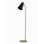 Braja vloerlamp - mat zwart/antiek brons