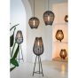 Yumi vloerlamp driepoot Ø37x128 cm - mat zwart