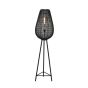 Yumi vloerlamp driepoot Ø37x145 cm - mat zwart