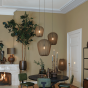 Plumeria hanglamp Ø50x60 cm donkergroen van het woonmerk Light & Living