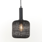 Lekang hanglamp Ø22x40 cm mat zwart van het woonmerk Light&Living