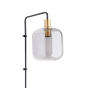 Lekar wandlamp 35x21x70 cm antiek brons/smoke glas