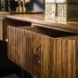 Sedona kaptafel 110 cm mangohout zandkleur van het woonmerk Fraaai