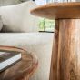 Sarah bijzettafel set van 2 massief acacia - naturel