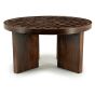 TiledUp salontafel hout/keramiek - donkerbruin