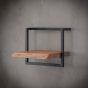 Woody metaal wandplank - bundel set van vijf 135x65 cm