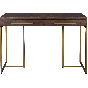 Class console table/sidetable 120 cm bruin/goud van het woonmerk Dutchbone