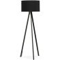 Vloerlamp Flori zwart-zwart