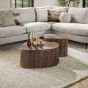 Bea salontafel set van 2 XL driehoek Maya teak - bruin