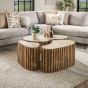 Nellie salontafel set van 3 niervormig - zand