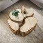 Nellie salontafel set van 3 niervormig - zand