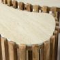 Nellie salontafel set van 3 niervormig - zand