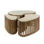 Nellie salontafel set van 3 niervormig - zand