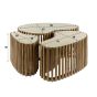 Nellie salontafel set van 3 niervormig - zand