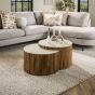 Eshal salontafel set van 2 halfrond - zand