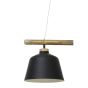 Banu hanglamp 4L - hout zwart