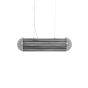 Grayson hanglamp 6L Ø20x80 cm - chroom/smoke