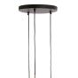 Yaelle hanglamp 3L Ø36x97 cm - antiek brons/mat zwart - OUTLET B