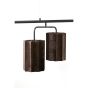 Edisa hanglamp 6L - velvet donker bruin