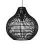 Pacino hanglamp rotan zwart 40cm van het woonmerk Light&Living
