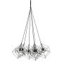 Kubinka hanglamp 6L - mat zwart
