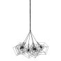 Kubinka hanglamp 6L - mat zwart