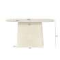 Patou sidetable 140 cm - crème