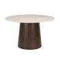 Brix Bottecino eettafel ø130 cm - donkerbruin/beige